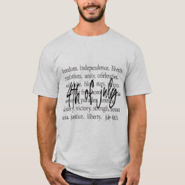 Vrijheid, Onafhankelijkheid, Vrijheid 4 juli T-shirt