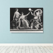 Vrijheid, ontkenning en fanatisme afbreken canvas afdruk (Insitu (Houten vloer))