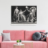 Vrijheid, ontkenning en fanatisme afbreken canvas afdruk (Insitu (Woonkamer))