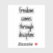 Vrijheid op maat gesneden vinylSticker Sticker (Vel)