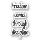 Vrijheid op maat gesneden vinylSticker Sticker (Voorkant)