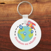 Vrijheid op wielen sleutelhanger (Voorkant)