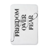 Vrijheid over angst badmat (Voorkant Verticaal)