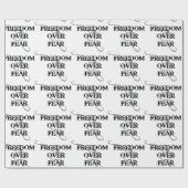 Vrijheid over angst cadeaupapier (Vlak)