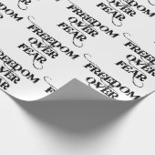 Vrijheid over angst cadeaupapier (Hoek)