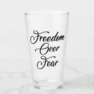 Vrijheid over angst glas