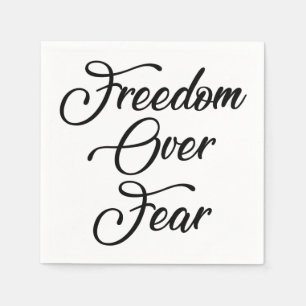 Vrijheid over angst servet