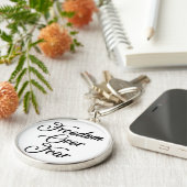 Vrijheid over angst sleutelhanger (Zijkant)