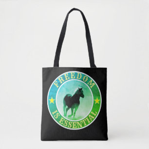 Vrijheid (paard, zwart) Tas