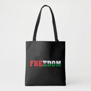 vrijheid Palestina vlag kleuren Vrij Gaza Draagtas