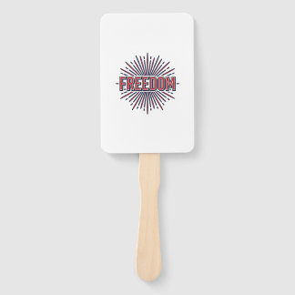 Vrijheid Patriottisch Vuurwerk Vector T-shirt Ontw Handwaaier