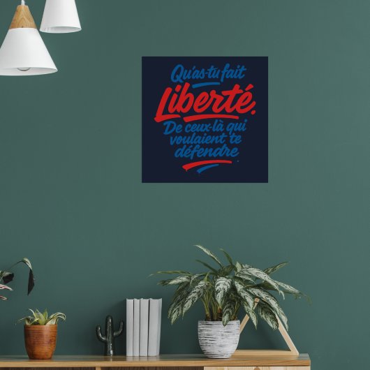 Vrijheid Poster (Woonkamer 1)