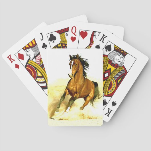 Vrijheid - rijppaarden speelkaarten (Achterkant)