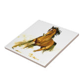 Vrijheid - rijppaarden tegeltje (Zijkant)