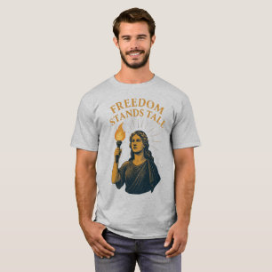 Vrijheid Staat Rechtop – Een Toorts voor Iedereen T-shirt