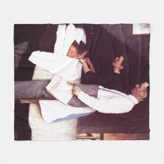 vrijheid van angst fleece deken (Voorkant (Horizontaal))