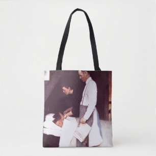 vrijheid van angst tote bag