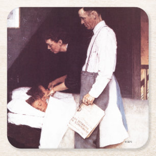 vrijheid van angst vierkante kartonnen onderzetter