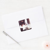 vrijheid van angst vierkante sticker (Envelop)