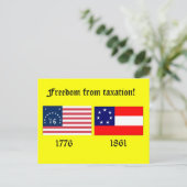 Vrijheid van belasting briefkaart (Staand voorkant)