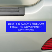 Vrijheid van bestuur bumpersticker (Op auto)