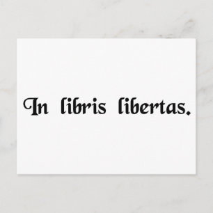 Vrijheid van boeken briefkaart