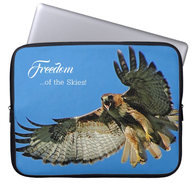 Vrijheid van de Skies Red'Tailed Hawk Laptop Sleeve (Voorkant)