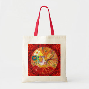 VRIJHEID VAN DE VLOEREN Rood gele Fantassie Tote Bag