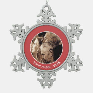 Vrijheid van eredienst tin sneeuwvlok ornament