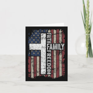 Vrijheid van het vadergezin - Christelijke patriot Kaart