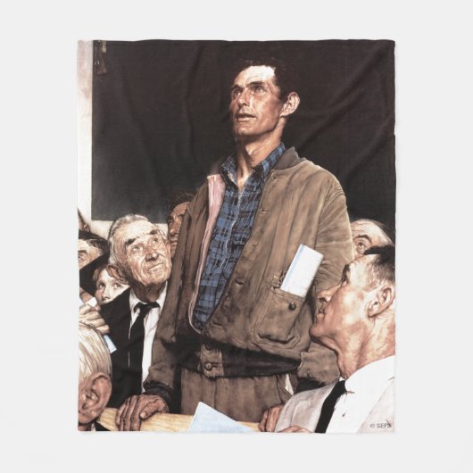 vrijheid van meningsuiting fleece deken (Voorkant)