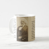 Vrijheid van meningsuiting Frederick Douglass Cens Koffiemok (Voorkant links)