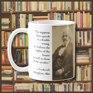 Vrijheid van meningsuiting Frederick Douglass Cens Koffiemok