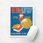 Vrijheid van meningsuiting muismat (Met muis)