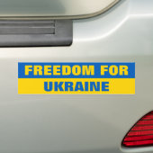VRIJHEID VAN OEKRAÏNE BUMPERSTICKER (Op auto)