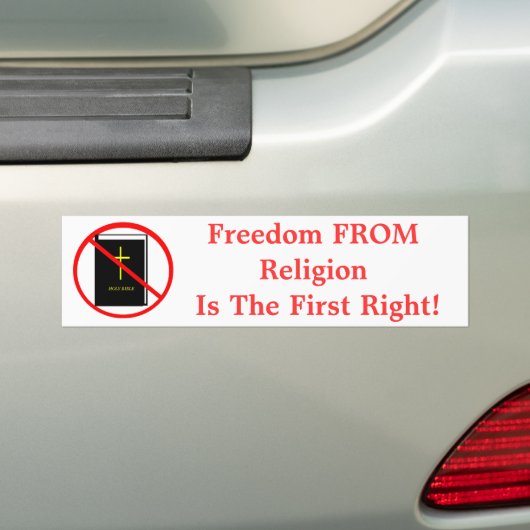 VRIJHEID VAN RELIGING BUMPERSTICKER (Op auto)