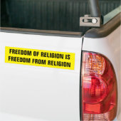 VRIJHEID VAN RELIGING BUMPERSTICKER (Op Truck)