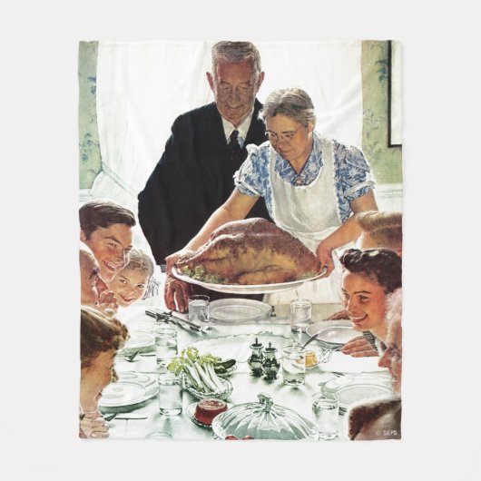 Vrijheid van wil fleece deken (Voorkant)