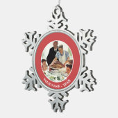 Vrijheid van wil tin sneeuwvlok ornament (Rechts)