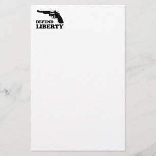Vrijheid verdedigen briefpapier