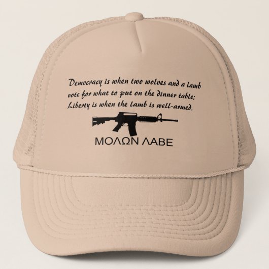 Vrijheid verklaard trucker pet (Voorkant)