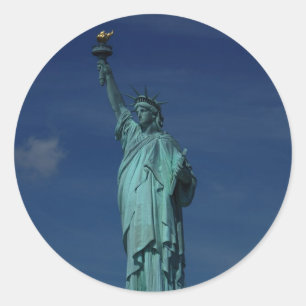 Vrijheid Verlichting van de wereld - Vrijheidsbeel Ronde Sticker