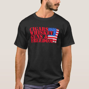 Vrijheid voor angst Pro Pistool VS vlag 2e wijzigi T-shirt