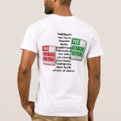 Vrijheid voor Keuze Voedselvoorziening T-shirt (Achterkant)