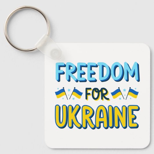 Vrijheid voor Oekraïne Sleutelhanger (Voorkant)