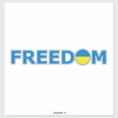 Vrijheid voor Oekraïne T-shirt Sticker (Vel)