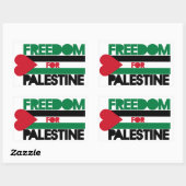 Vrijheid voor Palestina Rechthoekige Sticker (Vel)