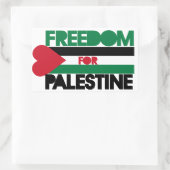 Vrijheid voor Palestina Rechthoekige Sticker (Tas)