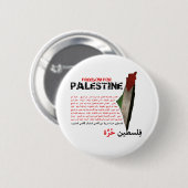 Vrijheid voor Palestina Ronde Button 5,7 Cm (Voorkant /achterkant)