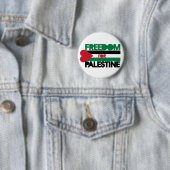 Vrijheid voor Palestina Ronde Button 5,7 Cm (In situ)